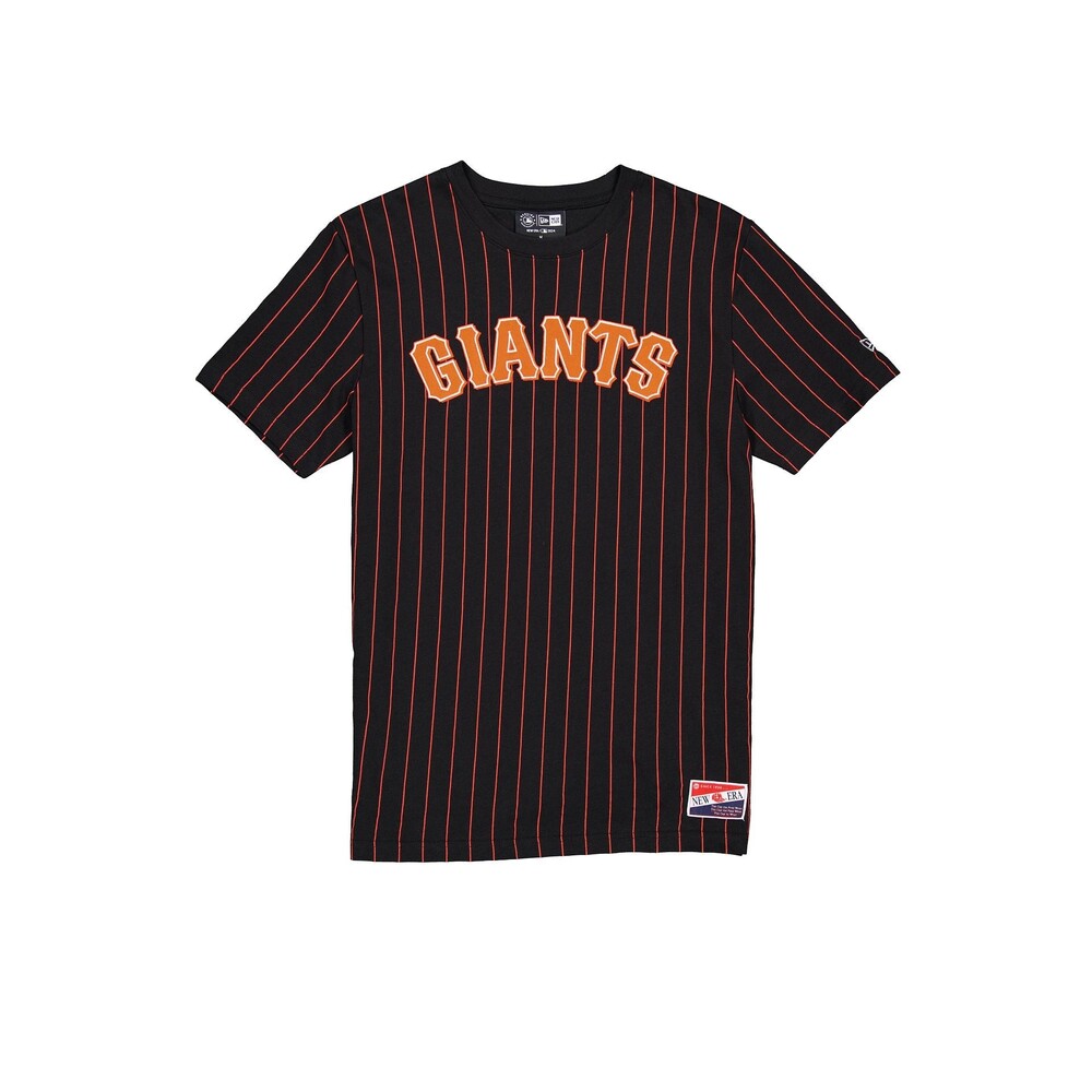 New Era San Francisco Giants Throwback Pinstripe T-Shirt - Size M